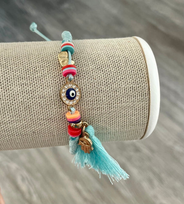 Evil Eye Mati String Bracelet